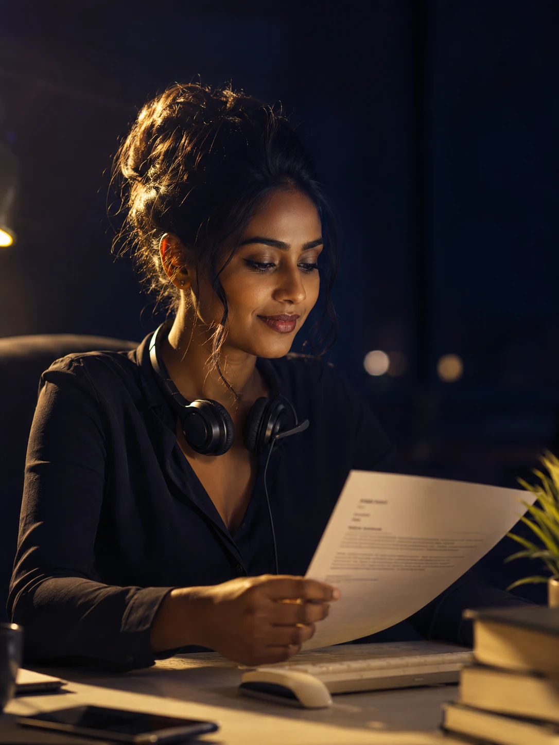 Eva — CXProx customer support agent, wearing a headset
